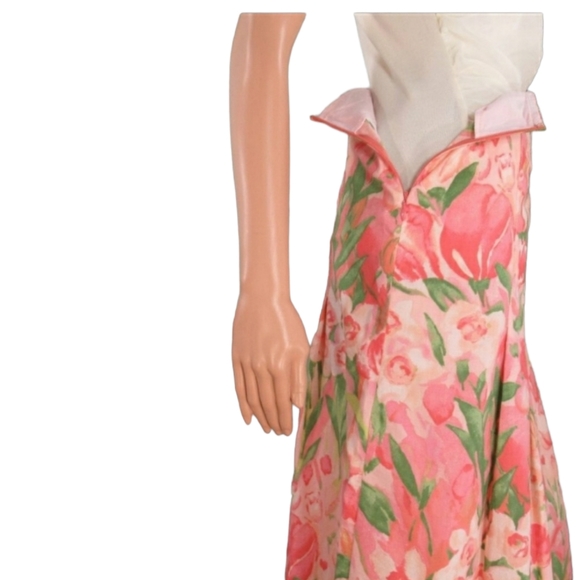 Tommy Hilfiger pink Water Color A Line Skirt Sz 16 - Picture 4 of 5